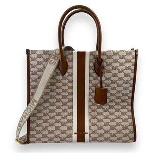 Michael Kors Large Jacquard Tote Brown